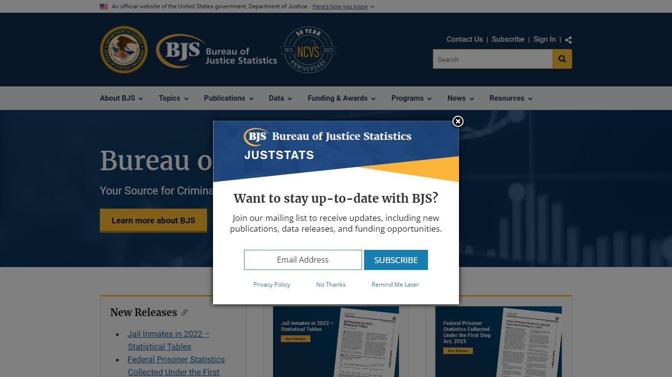 Prisoners in 2022 – Statistical Tables - Bureau of Justice Statistics